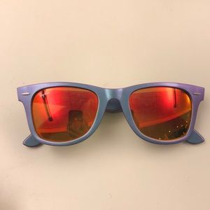 Authentic purple ray ban wayfarers